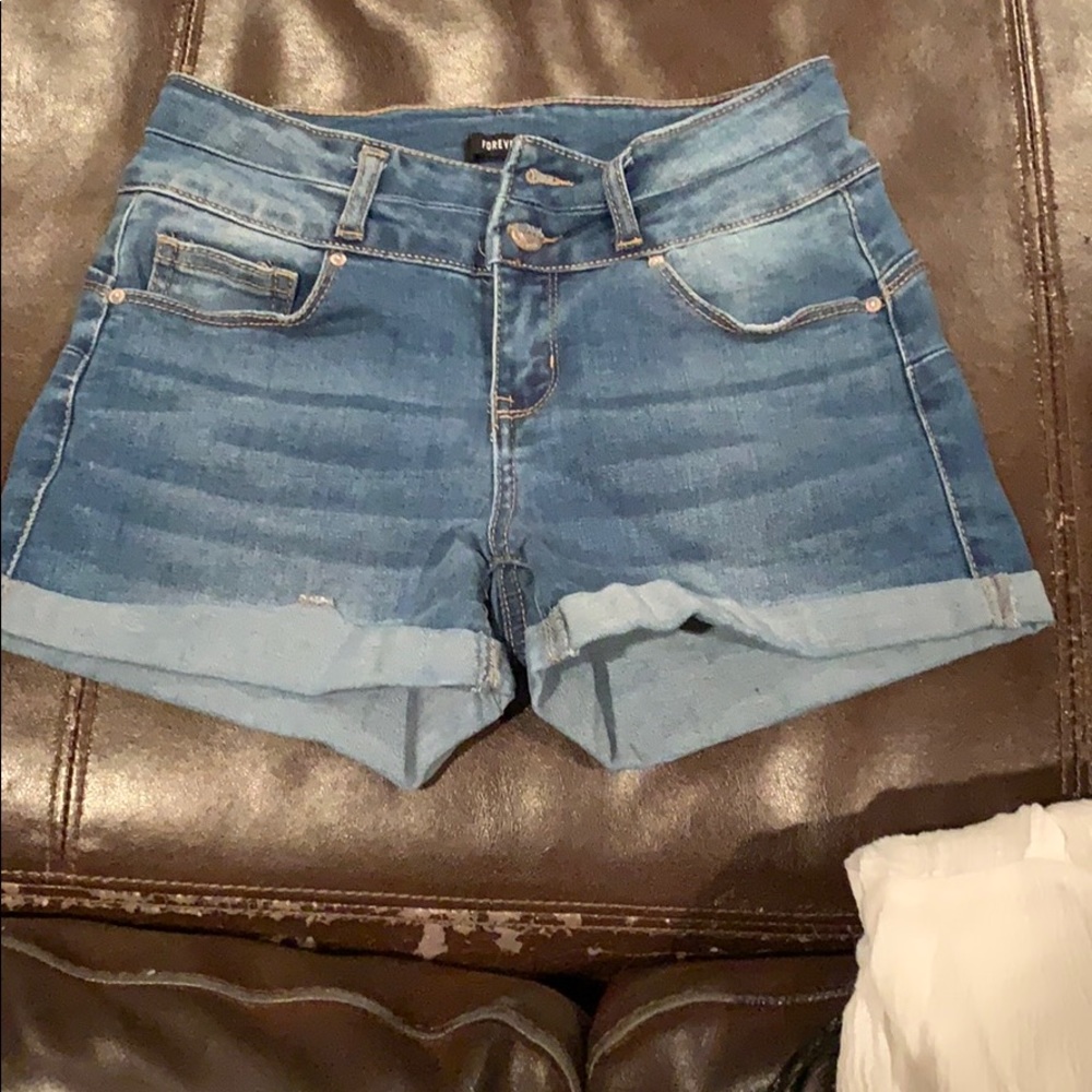 Forever 21 Stretchy Jean Shorts